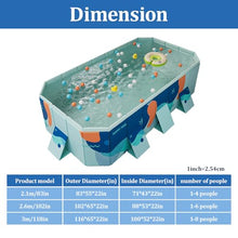 YUEWO Collapsible PVC Swimming Pool Hard Plastic Shell Portable Swimming Pool for Family Pool Adults Blow Up Pool for Family Garden Backyard (3m/118in)