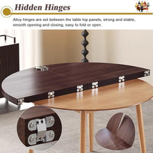 Collapsible Dining Table Top Replaceable Board, 6.5/6.2/5.9/5.5/5.2/4.9/4.6/4.2/3.9ft Round Banquet Table Extender, Temporary Patio Barbecue Table, for Kitchen Or Outdoor Party Wedding Event(Dia 6.5 f