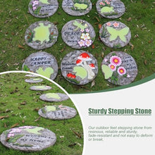 Kunovo Stepping Stone with Luminous Animal Patterns, Round Dimensional Decorative Stone for Garden/Backyards/Pond Areas, Outdoor Walkway Path Stone (Size : 1 Pack), 58741