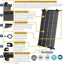 SunValue Ultimate Solar Pool Heater DIY Kit - Get the Most Out of Your Pool - Extend Your Swim Season & Pool Enjoyment (3-4'x10' Panels / 120 Square Feet)