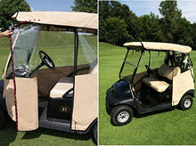 DOORWORKS GOLF CART ENCLOSURES 3-Sided Golf Cart Cover Black - Utility Box / Rear Seat