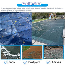Winter Pool Cover for Inground Pools, Mesh Cover with Brass Anchors, 1pcs(Dia 14ft)
