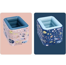 DSWMY Inflatable Pools, Inflatable Family Pool Pink Rectangular Swimming Pool Full Size Blow Up Poo Paddling Pool Summer Paddling Pool(180 * 140 * 75cm)