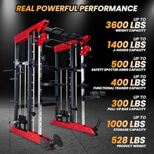 GarveeLife Power Cage Smith Machine Red