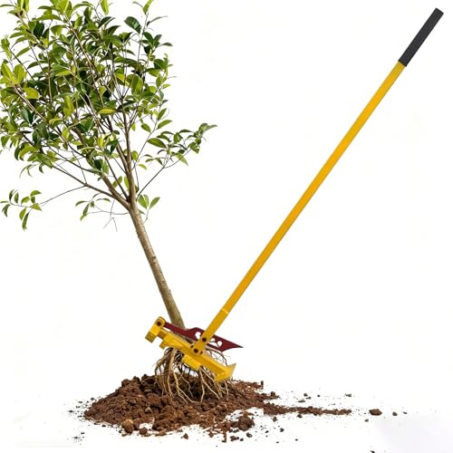 Heavy Duty Small Tree Root Puller Tool, Leverage Sapling Puller Tool for Tree Root - Fully Uproots Woody Stems, Fence Post Puller, Manual Root Remover