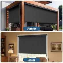 Integrated 10'W x 8'H Outdoor Roller Shade for Sun & Privacy Protection