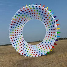 Yingfeida Large Soft Inflatable 6m Ring Kite with Spikes White