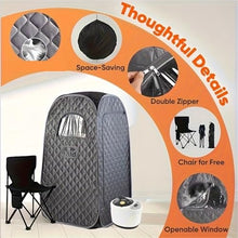POGHDBXA Sauna Accessories, Home Full Body Steam Sauna Room Minimalist Portable Tent Household Family Use Spa Sweat Simple Cabin