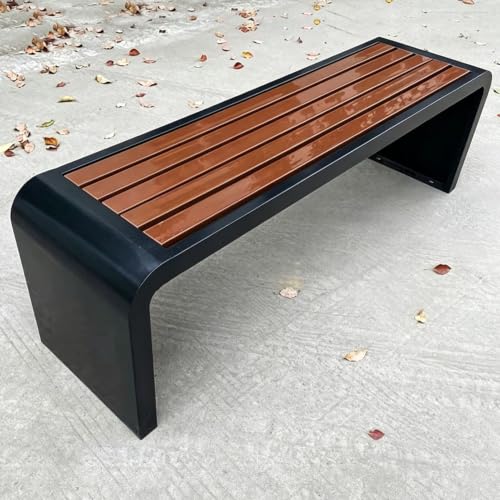 Vttui 2 Person Outdoor Bench, Porch Bench, 200cm Brown