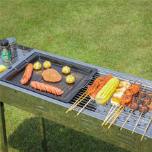 HBJWOV Outdoor Household Stainless Steel Barbecue Rack Folding Charcoal Barbecue Stove Independent Carbon