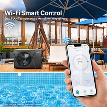 35,000 BTU Inverter Pool Heat Pump, 115V Plug & Play Pool Heater, WiFi App Control, Titanium Heat Exchanger, Ultra Quiet, Heating & Cooling for Above-Ground & Small Inground Pools up to 9,000 Gallons