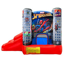 Funormous Marvel Spider-Man Bounce House with Slide Red Blue Grey