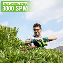 Greenworks Cordless Brushless Hedge Trimmer 24V G24HT56II, 56cm Dual Action Blade, Cuts up to 25.4mm Thick Branches and Stems 3000 SPM Without Battery & Charger