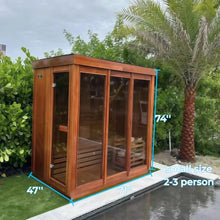 Customize Outdoor Sauna 3-8 Person, Traditional Sauna Canadian Cedar