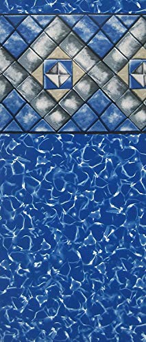 Smartline 24-Foot Round Manor Replacement Liner for Esther Williams/Johnny Weissmuller Pools Beaded Style 48-Inch Wall Height 25 Gauge Virgin Vinyl 48" H