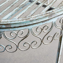 FENOKD Old Tables and Chairs Suitable for Courtyard Outdoor Double Back Table and Chairs Coffee Table Set Iron Home Garden Decoration 22.8 Inches (Coffee Table)