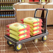 Platform Truck Folding Trolley Lightweight Trolley Flatbed Trolley Household Transport Trolley Trailer Express Trolley Heavy Duty Trolley(Medium)