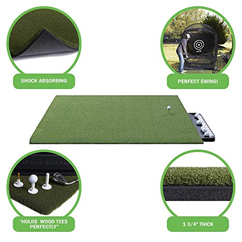 DURA-PRO Perfect Reaction Golf Mat - Premium Turf Indoor/Outdoor Mat for Hitting & Chipping