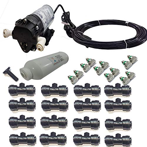 mistcooling Patio Misting System -200psi (220vac-12 Nozzles Kit - W/Out Enclosure)
