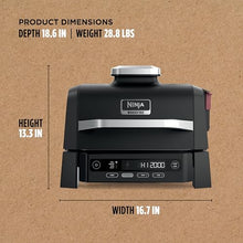 Ninja Woodfire Outdoor Grill & Smoker, 3-in-1 BBQ, Bake & Roast, OG301