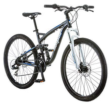Mongoose Men's Detour Mountain Bike Grey Full Susp