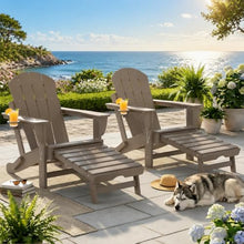Cvqza Adirondack Chair Set of 2, Stylish Folding Fire Pit Chair for Outdoor Relaxation, Comfortable Seating for Patio, Garden, Camping, Durable Weather Resistant Design