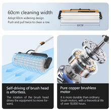 VNATWGOO Electric Solor Panel Cleaning Roller Brush, Automatic Water Supply Cleaning Tool, Photovoltaic Panel Cleaner, Dry Cleaning No Water Brush,Mains