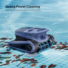 Sat40 Sonar Navigation Pool Vacuum for Inground Above Ground Pools, Climb Stairs Pool Cleaner with 4 Modes, Powerful Suction, Self-Parking, Wall&Waterline Cleaning Pool Robot, Clean Up to 2150 Sq.Ft