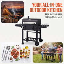 Large Outdoor Charcoal BBQ Grill for 5-10 People