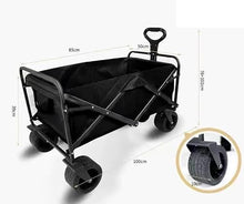 GPDJHRTI Camping cart, Garden Heavy Duty Wagon Shopping Cart for Outdoor Camping Pull
