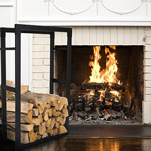 DJVHSRI Firewood Rack Heavy Duty Firewood Racks House-Shaped Firewood Log Storage Stacker Stand, Decorative Indoor Outdoor Fireplace Metal Firewood Storage Log Rack, Wood Storage,
