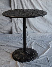 theWorldofpatio St. Augustine 5 Piece Cast Aluminum Bar Set with 36" Table Antique Bronze