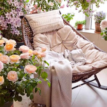 Apk i bc Single Rattan Chair, Eco-Friendly Outdoor Chair,Ergonomically Designed, Suitable for Balconies. Includes 1 seat Cushion.(Light,106 * 64 * 94)