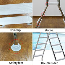 Above Ground Pool Ladder 53'' 4 Step for Pool, Stainless Steel Non-Slip Swimming Steps, Stairs, Double Sided Safety Removable