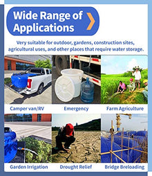 Water Storage Bag Water Tank Storage Bladder 50 100 500 1000 1585 Gallon, Emergency Water Storage Container Foldable Cistern for Watering Plants, Thicken Rain Collection Bag System(2x1.5x0.7m/2000L/52