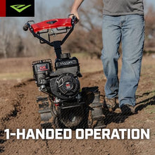 Earthquake® 46059 Pioneer™ Dual Direction Rear Tine Tiller, Powerful 127cc 4-Cycle Briggs and Stratton® Engine, Instant Reverse, 17” Tilling Width, 11” Tilling Depth, Frustration Free Shifting
