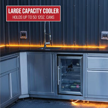 GRILLA Outdoor Kitchen Sink and Refrigerator Combo with Flexible Faucet, Beverage Cooler, For Outdoor Cooking and Grilling