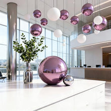 YDJIANCAI 1 Pcs Gazing Ball, Stainless Steel Polished Reflective Smooth Garden Sphere Globe Mirror, Colorful and Shiny Addition to Any Garden Or Home(Size:18.89in/48cm)