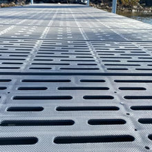 Patriot Docks 16ft Straight Dock with Gray Poly Deck Panels