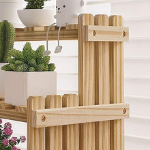 RWGOVLU Plant Stand Small Plant Stand Indoor Ladder Shelf 2 Tiers Desktop Flower Stand Window Wood Plant Trellis For Succulent Cupcake Spice Rack Countertop Flower Display Rack S