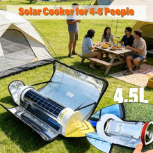 Solar Oven BBQ Grill, 4.5L Large Capacity Solar Oven BBQ Cooker, Portable Solar Stove Cooker, Solar Oven Sun Cooker Foldable Camping Stove for Outdoor Camping Familiy Party, for 4-5 People Dinner