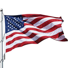 Eder Flag – Poly-Max Outdoor U.S. Flag - Proudly Made in The USA - Extremely Durable - Reinforced Fly Stitching - Heavy-Duty Duck Cloth Headers - Quality Craftsmanship (10x19 Foot)