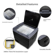AWMGPDDBTO Mini Fridge Portable Compressor Car Fridge, 20L/30L