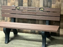 Generic Memorial Park Bench Recycled Plastic Walnut