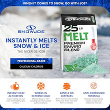 Snow Joe 10 Pack Premium Enviro Blend Snow & Ice Melt, Green-Coated Deicer Crystals, 25 lb - Safer Melter for Vegetation, Concrete & Metals