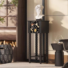 YXIANG56Q Plant Stand Living Room with Drawer Tall Stand Display Rack, French Vintage Storage Decorative Flower Shelf Flower Stand