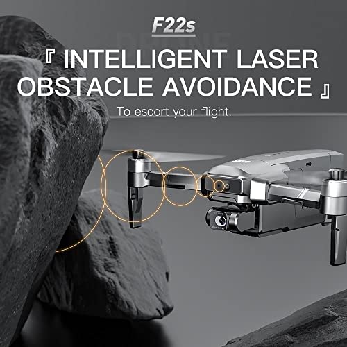 GEPAS SJRC F22s 4K PRO Drone with EIS Camera & Laser Obstacle Avoidance Gray