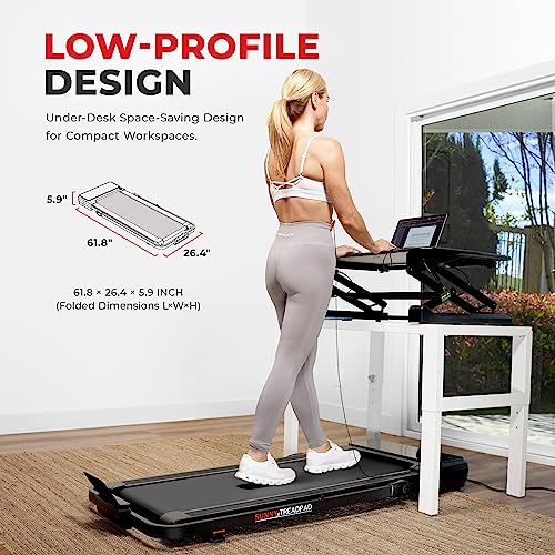 Sunny Health & Fitness Treadpad® Pacer Dual Mode Treadmill Black