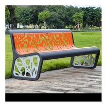 LUYOUBOZHU Patio Benches Stainless Steel Outdoor Chair - Park Bench with Backrest, Durable Garden Seat(180cm)