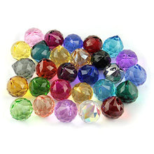 Faceted Ball Crystal Mixed Colors Prism Pendant Prism Ball For Parts X-mas Glass Size - (Color: Pink/Size: 20mm 260pcs)